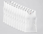 12 Pack Men’S White Tank Tops Undershirts – Soft Cotton Ribbed Sleeveless A-Shirts, Stretch Fit Gym & Everyday Basics, Sizes S–3XL