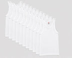 12 Pack Men’S White Tank Tops Undershirts – Soft Cotton Ribbed Sleeveless A-Shirts, Stretch Fit Gym & Everyday Basics, Sizes S–3XL