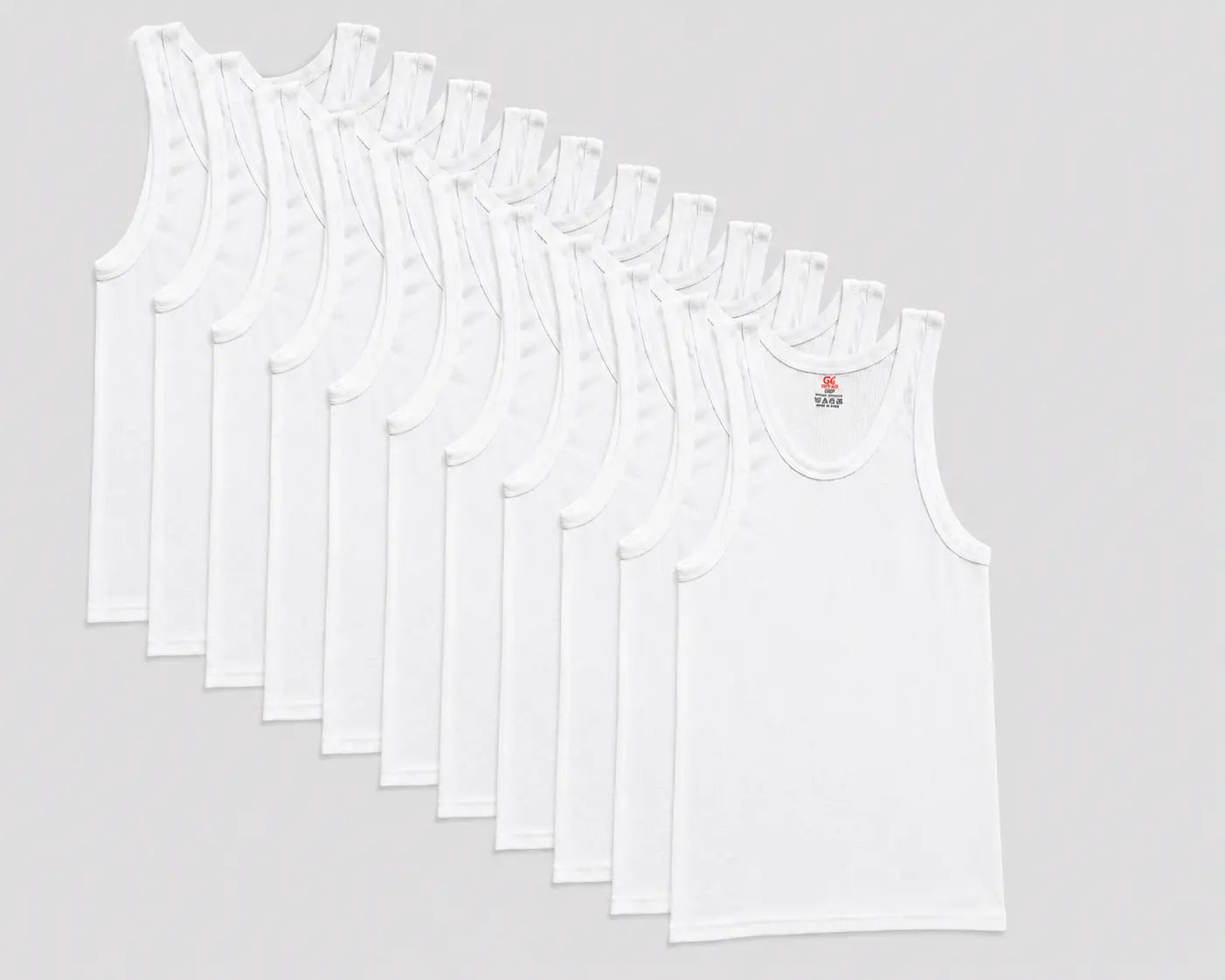 12 Pack Men’S White Tank Tops Undershirts – Soft Cotton Ribbed Sleeveless A-Shirts, Stretch Fit Gym & Everyday Basics, Sizes S–3XL